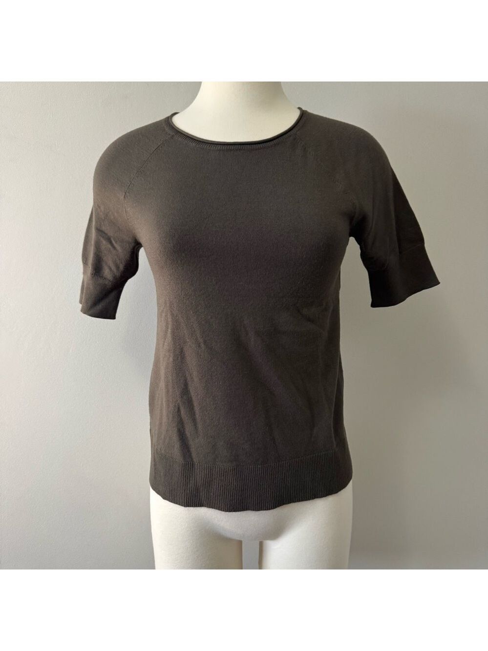 LOFT Olive Crew Neck Sweater